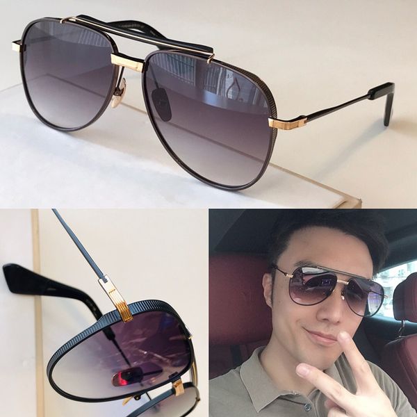 

new popular symeta sunglasses type404 men designer k gold retro square frame fashion avant-garde style uv 400 lens eyewear, White;black