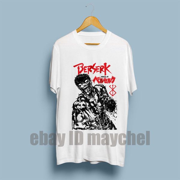 

berserk guts eclipse japan manga anime men's new summer style printed cotton o neck tee shirt short sleeve fit t shirt