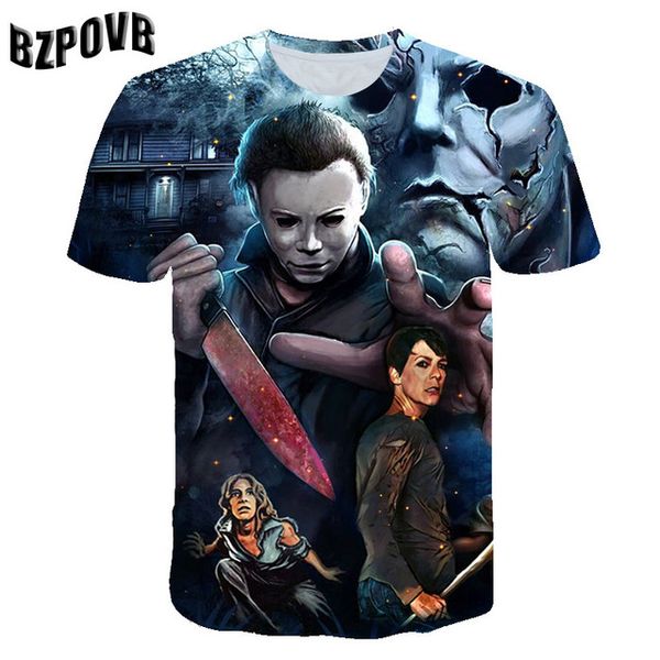 

anime animal cool skull clown summer male 3d print shirts harajuku anime kawaii men clothing