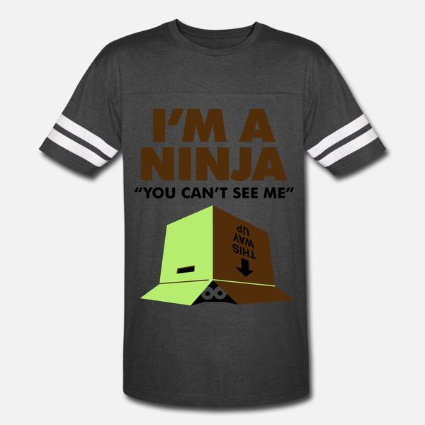 

im a ninja 3 3c ++ t shirt men knitted cotton o-neck letter loose basic spring slim shirt