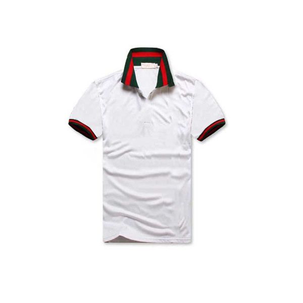 

new mens polo shirts summer polo mens shirt loose breathable striped printed fashion casual style shirts, White;black