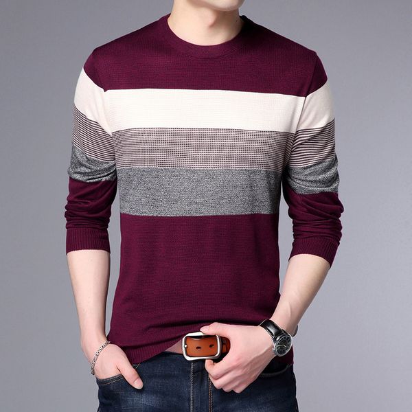 

men's sweaters 2021 winter arrival korean o-neck sweater men brand clothing knitted pullover male long sleeve, White;black