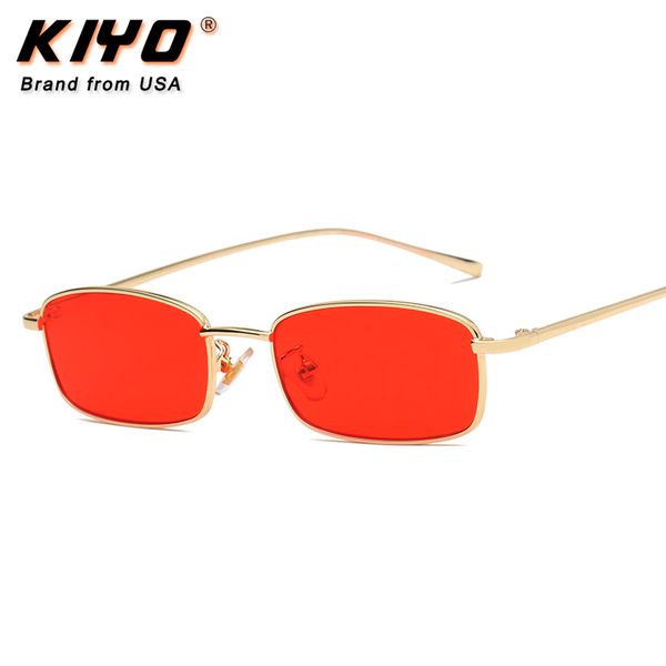 

kiyo brand 2020 new women men square sunglasses metal vintage sun glasses uv400 driving eyewear 2695, White;black
