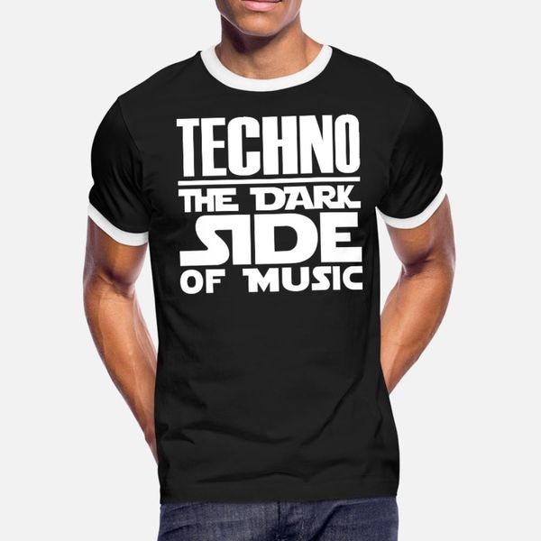 

techno the dark side of music t shirt men designs cotton euro size s-3xl pictures fit humor spring autumn kawaii shirt