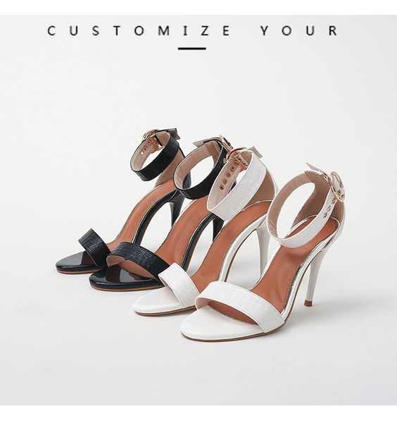 

2020 summer new stiletto field with cool shoes 91014-6, Black