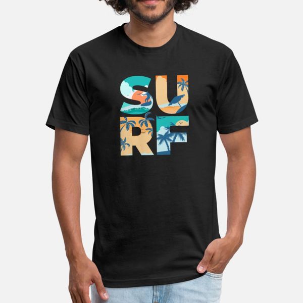 

surf sunshine beach wave surfboard идея подарок тенниска люди ситец s-xxxl одежды fit мода весна осень стандартная рубашка