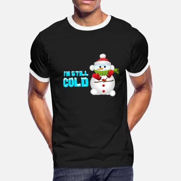 

funny snowman cold winter t shirt men printing short sleeve crew neck pattern famous comfortable spring autumn kawaii shirt