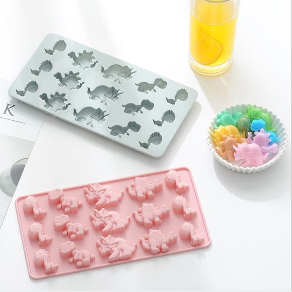 

кремний шоколада плесень динозавр форма для выпечки плесень смазливой мультфильм животных diy мыло candy приборостроение кухонной утвари