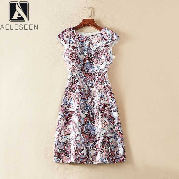 

aeleseen runway fashion dress 2020 summer women dress colorful flower print mini elegant slim office vestidos, White;black