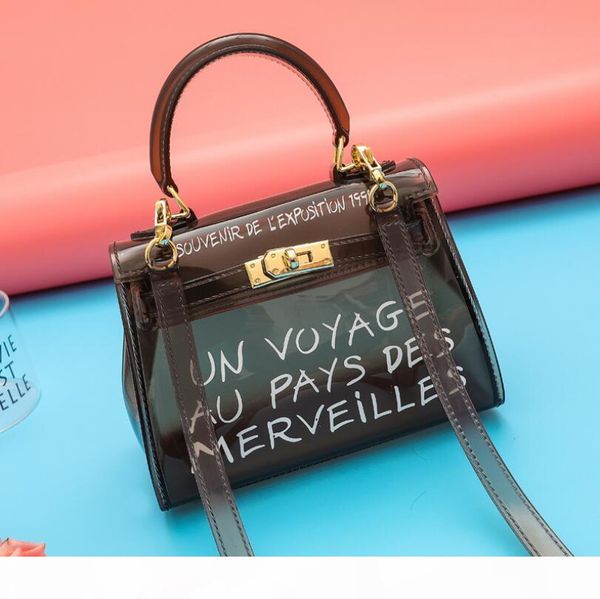 

women's bag new fashion handbag transparent shoulder messenger bag casual versatile women's bag