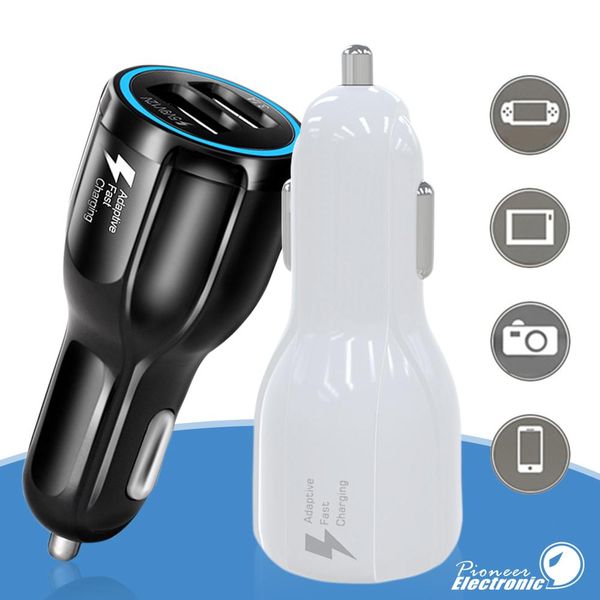 

cgjxsdual usb fast charging adapter for samsung huawei qc3 .0 fast charge 6a qualcomm quick charge car charger phone charger with opp packag