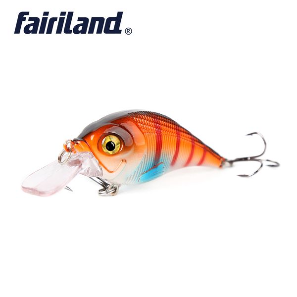 

1pcs lifelike minnow 11g/0.39oz 6cm/2.4in hard baits minnow fishing lure 10 colors float artificial crankbait fishing wobblers