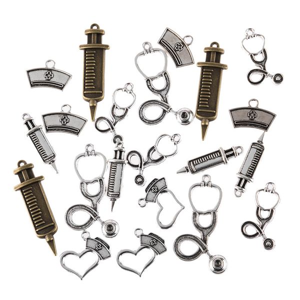 

random mixed styles leaf heart key crown charms pendants diy jewelry for necklace bracelet making accessaries, Bronze;silver