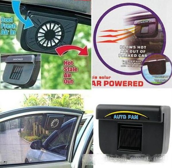 

auto fan car automobile exhaust fans solar powered ventilation system blower keeps your parked gar cooler blows air llfa