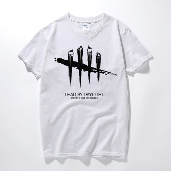 

dead by daylight the game theme mens black and white striped t-shirt short sleeve 2018 shirt creator make your own tee shirt