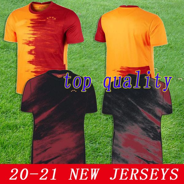 

20 21 galatasaray falcao soccer jerseys 2020 2021 gomis linnes cigerci belhanda fernando feghouli donk custom home orange football shirts, Black;yellow