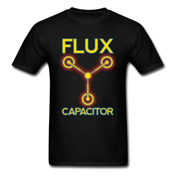 

flux capacitor graphic popular t shirts back to the future car pure cotton & tees for men 2019 autumn winter tees