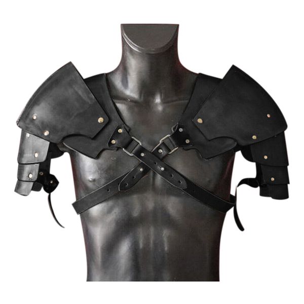 

cosplay costume shoulder armor multilayer artificial leather medieval vintage