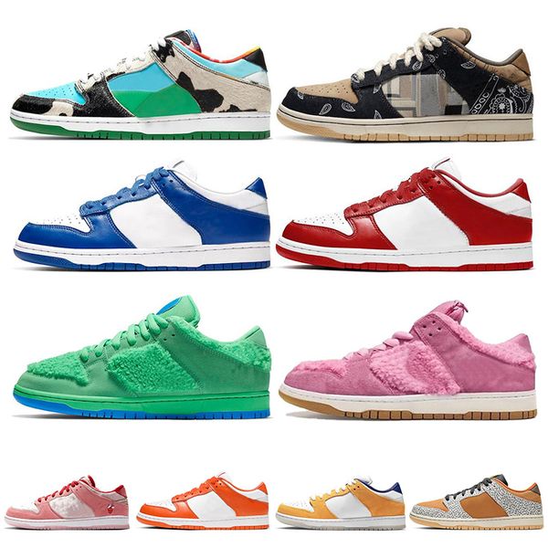 

classic men women running shoes chunky dunky university red green orange bear kentucky syracuse safari sports sneakers 36-45