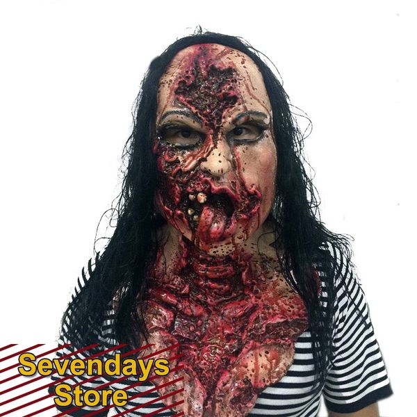 

party favor halloween horror mask women cos scary full head terror fancy dress