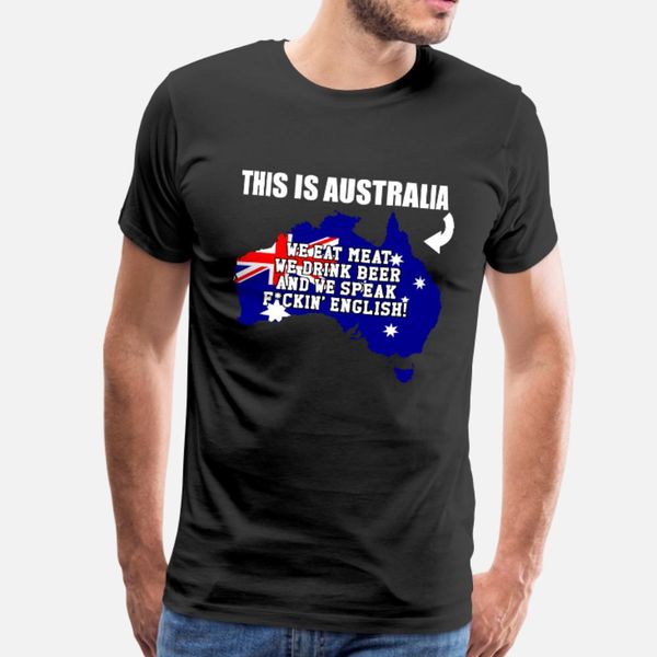

this is australia t shirt men custom tee shirt s-xxxl letter sunlight fashion summer letter shirt