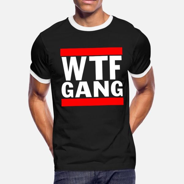 

wtf rundmc t shirt men designs tee shirt round collar vintage cute new fashion spring novelty shirt