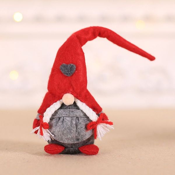 

christmas handmade swedish gnome santa plush doll ornaments hanging xmas tree toy holiday home party decor kids gift