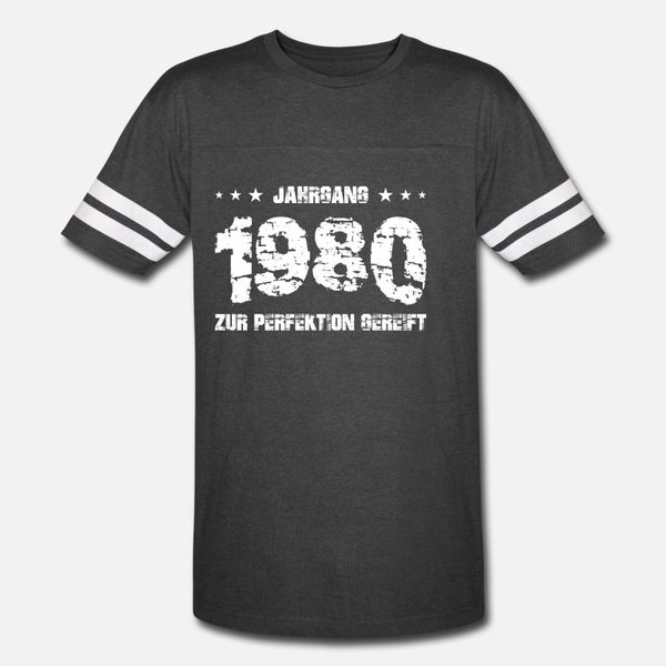 

1980 vintage 40th birthday forty years retro legen t shirt men customized short sleeve size s-3xl fit summer style letters shirt, White;black