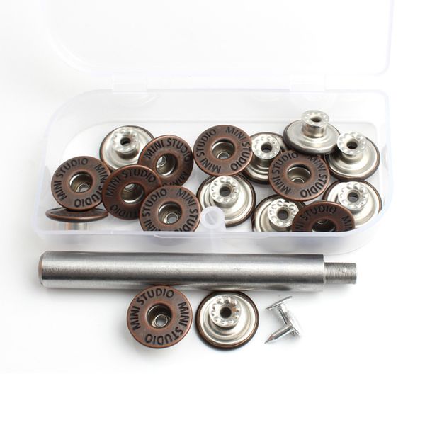 

20 pcs button kit round decorative universal fixed 17mm jeans press fast closure