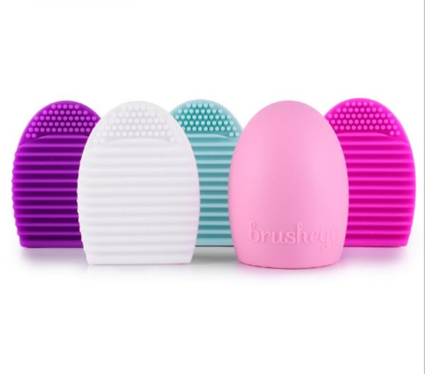 

brush egg for cleaning makeup brushes silicone brushegg finger glove make up brush cleaner / by dhl 500sets