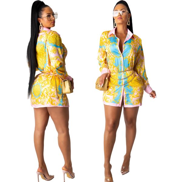 

europe 2020 women's autumn and winter new positioning printed shirt loose dress shirt fashion, Black;gray