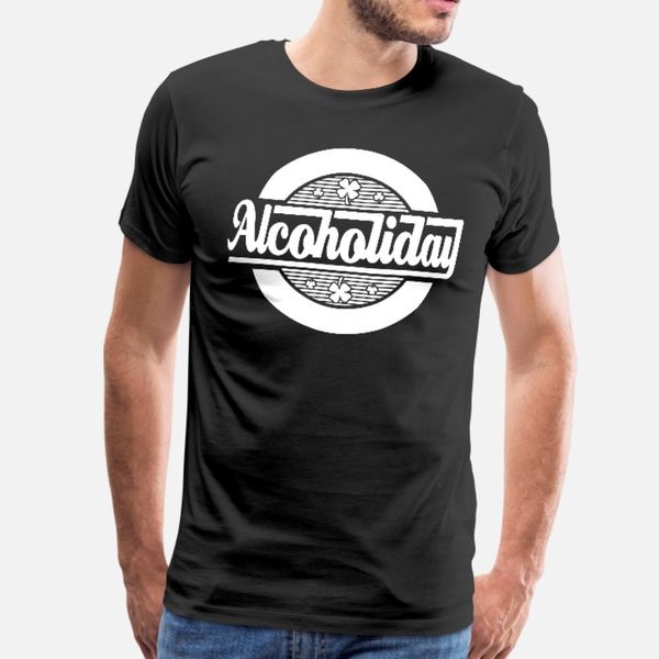 

alcoholiday t shirt men customized tee shirt round neck male loose comical summer style pattern shirt
