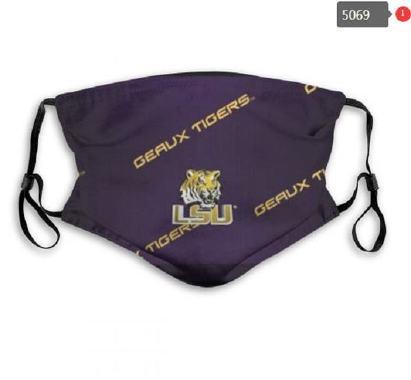 

wholesale teams college student designer face mask 5 layer activated carbon filter waterproof breathable mask m-shaped nose clip mask c1