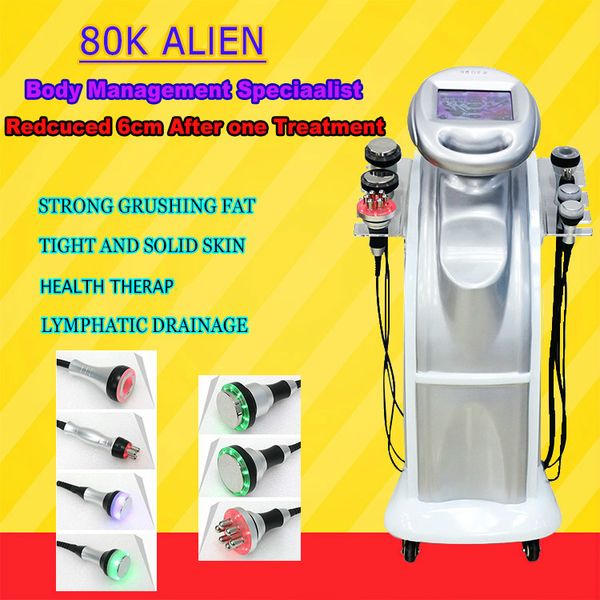 

2020 latest 7 in 1 80k cavitation + 40k vacuum cavitation system ultrasound tripolar sixpolar rf body slimming machine