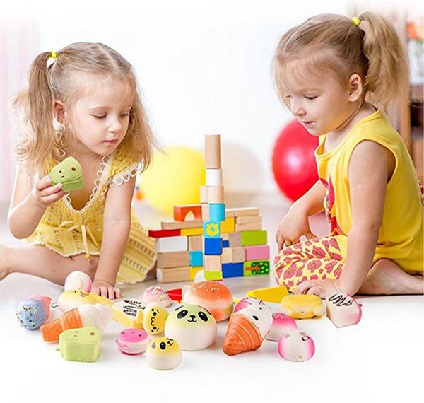 

cream squishy bread squishies kawaii scented toys jumbo slow animal squeeze charms rising 10pcs/lot whole2019 bizzz, Silver