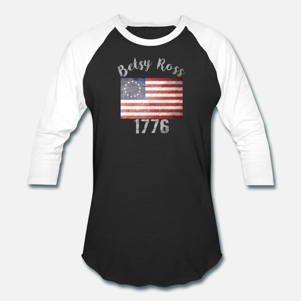 

betsy ross t shirt men knitted 100% cotton crew neck clothes graphic comfortable summer style standard shirt