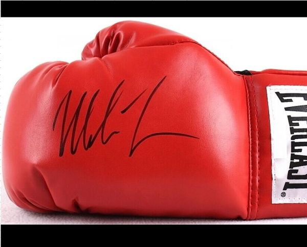 

mike tyson signed autographed red boxing glove