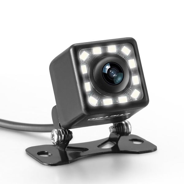 12 LED Night Vision Light Telecamera per retrovisione per auto Supporto per parcheggio universale Impermeabile 170 Immagine a colori HD grandangolare