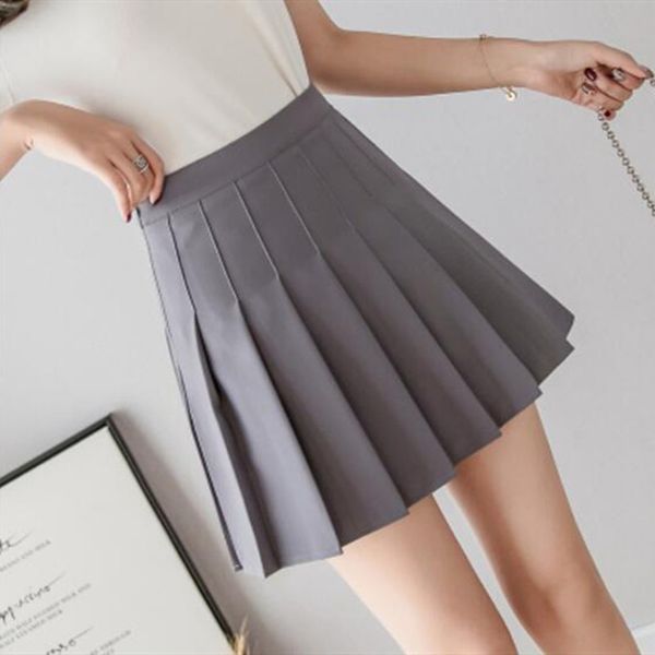 

blackday short skirt mini pleated clothes white skirts womens harajuku fashion 2020 summer the new black high waist streetwear vintage