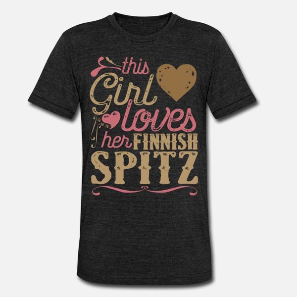 

finnish spitz dog gift dogs t shirt men customize tee shirt round neck clothing graphic comical spring autumn family shirt