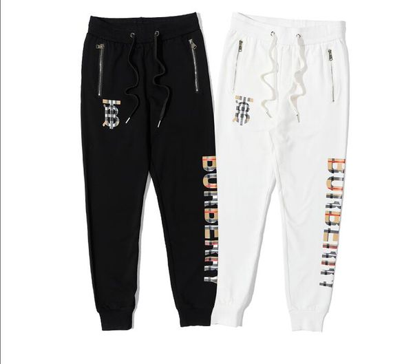 

2020 men's and women designer pants european-american sweatpants men women embroidery pants casual joggers tide pants ing, Black;white
