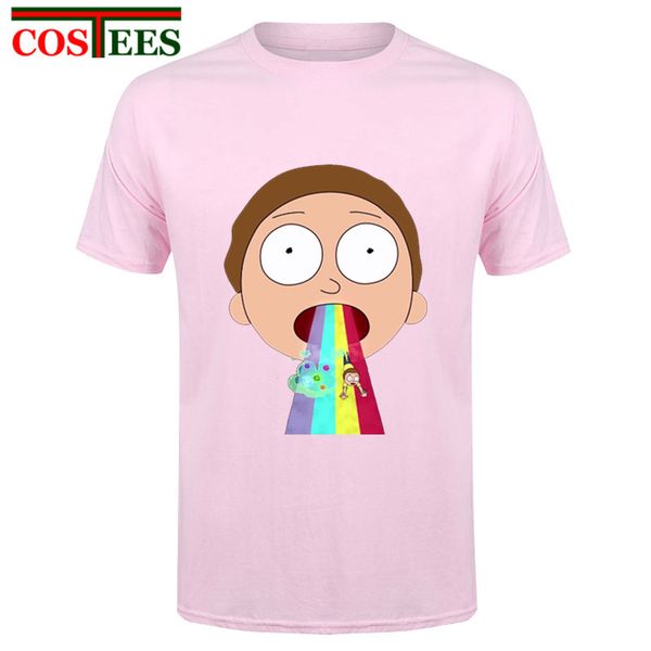

morty bowie men t shirt anime rainbow t-shirt peace among world folk tee shirt homme ricka and morty tshirt men camisa masculina