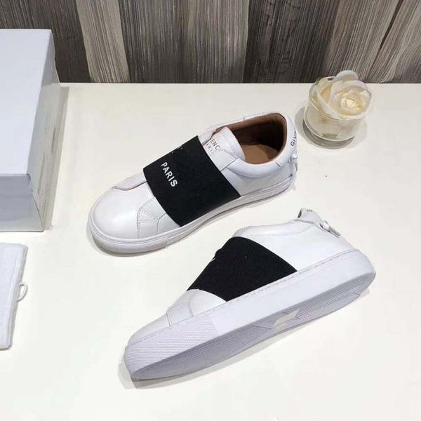 

fashion real leather handmade multicolor gradient technical fabric sneakers man women famous shoes 04 j28, Black