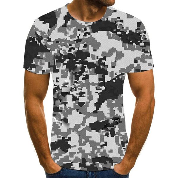 

camouflage soldiers safari style leopard print gym 3d print shirts oversized graphic plus size men clothing
