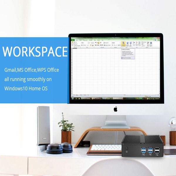 Freeshipping безвентиляторный мини-ПК Компьютер Intel Win 10 7 Core i7 i5 4200Y HTPC Linux Micro Настольные компьютеры Nettop NUC MINI PC Sobremesa Тонкий клиент