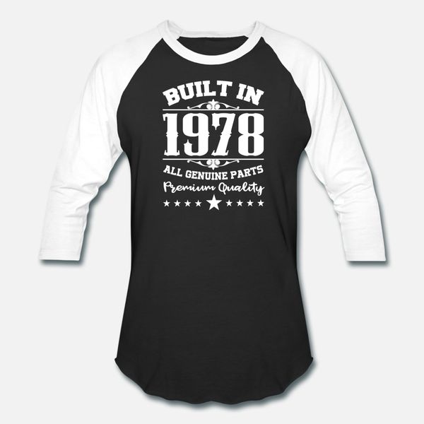 

1978 t shirt men designer short sleeve size s-3xl clothes cute comfortable spring pattern shirt, White;black