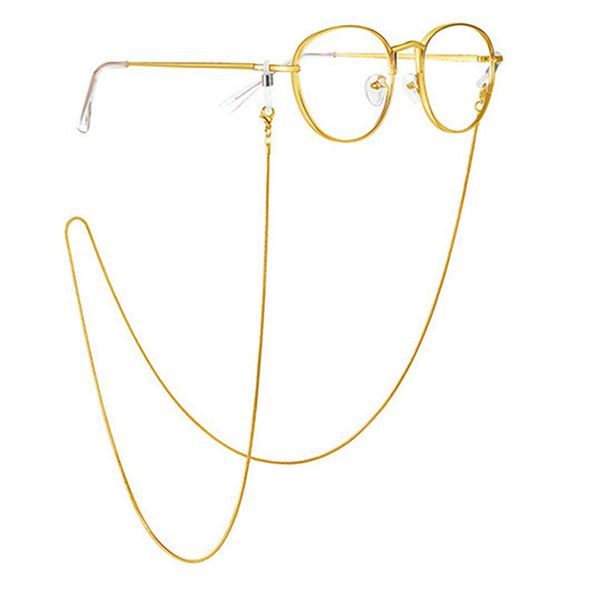 

10pcs/lot metal eyeglasses glasses chain silicone button gold sunglasses chain for women copper reading snake eyewear accessories