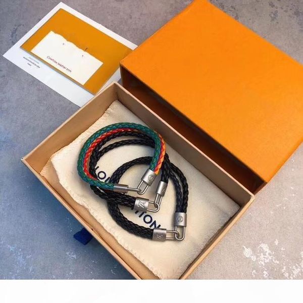 

2020 браслет лучших продуктов браслет металла коровього классический алфавит браслет для пара ювелирных питания, Black