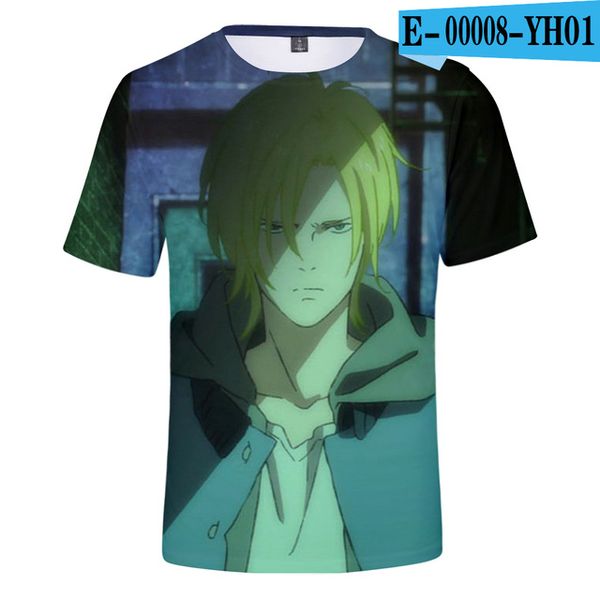 

new banana fish 2 3d full print cool 3d print shirts horror comics harajuku men clothing