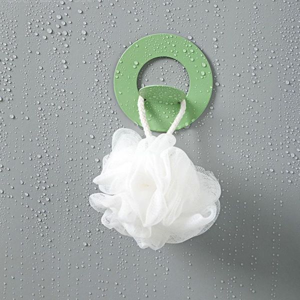 

hooks & rails self adhesive traceless behind door hook bathroom round punch nordic style clothes storage easy install home practical